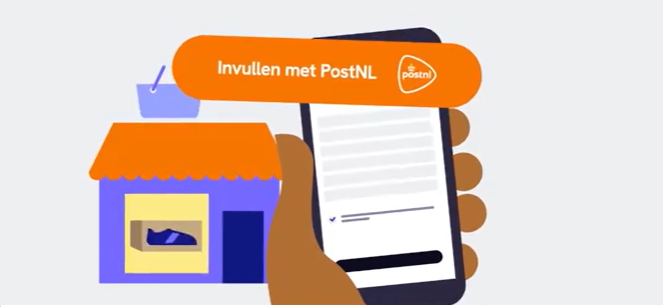 Invullen met PostNL visual